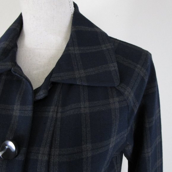 Cabi Gray Black Plaid Connery Jacket Blazer XS - Picture 2 of 7